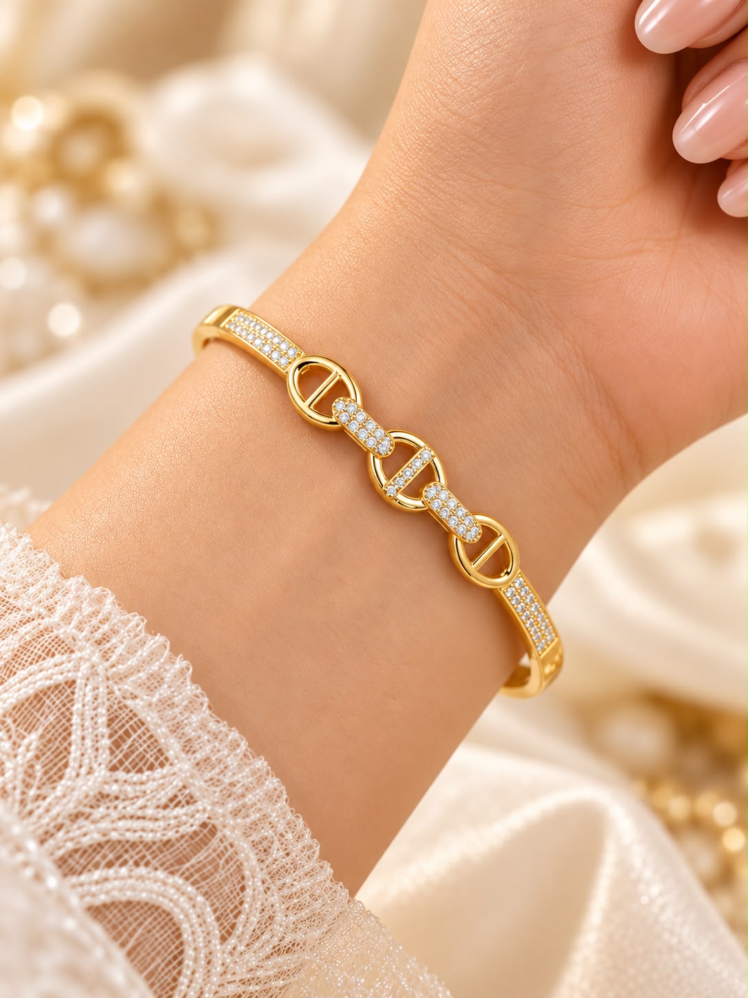 Lucky Charm Anchor Link Bracelet