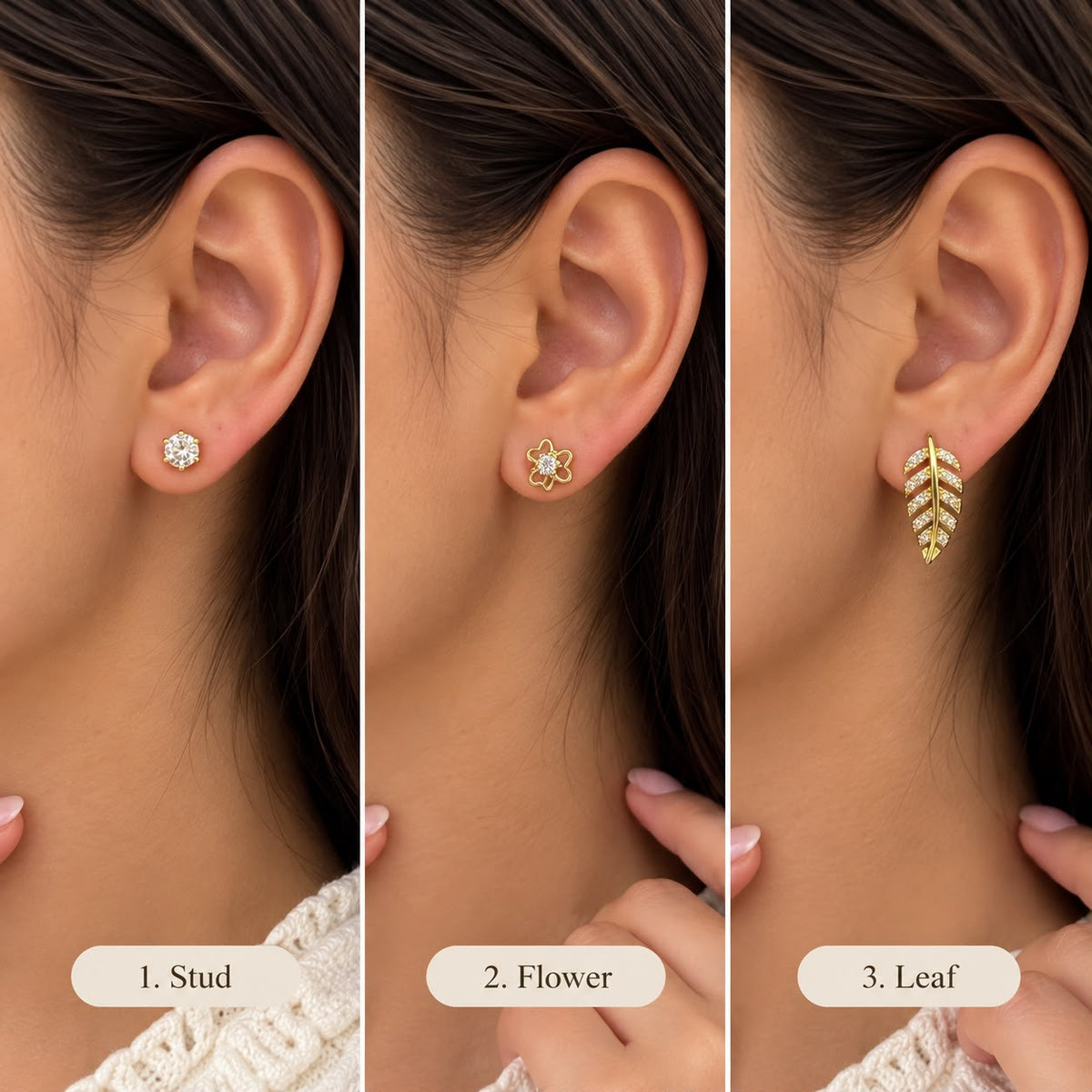 3 Piece Earrings Set